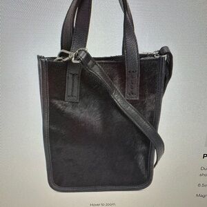 Latico Black Leather Milo Small Tote
